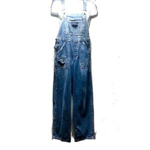 Women's distresse Denim Overalls 
Size M